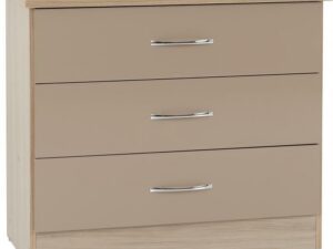 Nevada 3 Drawer Chest (Oyster)