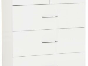 Nevada 3+2 Drawer Chest (White)