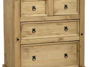 Mexican Pine 2+2 Drawer Chest