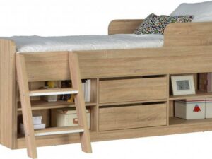 Felix Low Sleeper Bed (Oak Effect Veneer)