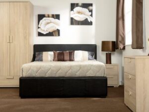 Prado Plus 4'6" Storage Bed (Brown)