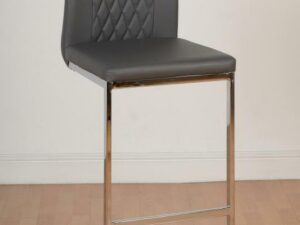 Sienna Bar Chair (Grey/Chrome)