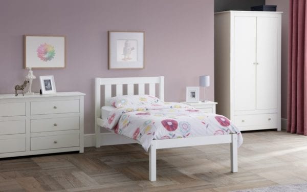 Luna 3ft Bed Surf White - Image 2