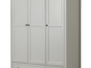 Maine 3 Door Combination Wardrobe Dove Grey