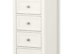 Maine 5 Drawer Tall Chest Surf White