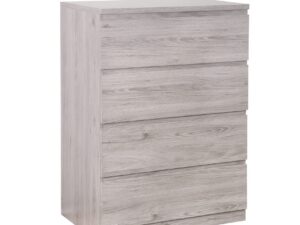 Jupiter 4 Drawer Chest Grey Oak