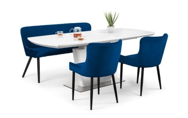 Luxe High Back Bench Blue - Image 2