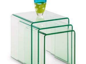 Amalfi Bent Glass Nest of Tables