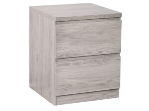 Jupiter 2 Drawer Bedside Grey Oak