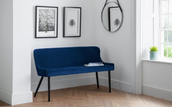 Luxe High Back Bench Blue