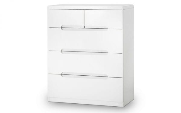 Manhattan 3+2 Drawer Chest White