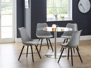 Milan Round Glass Table