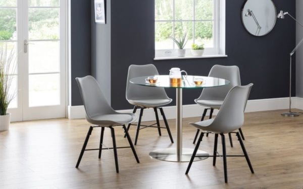 Milan Round Glass Table