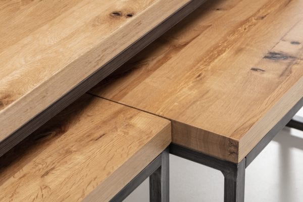 Brooklyn Oak Nesting Coffee Tables - Image 2