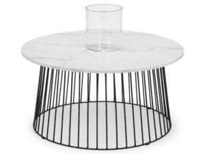 Broadway Round Coffee Table White Marble