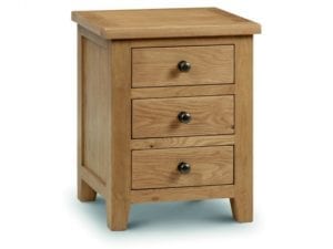 Marlborough 3 Drawer Bedside