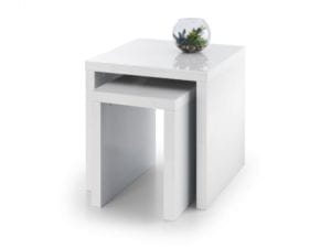 Metro High Gloss Nest Of Tables White