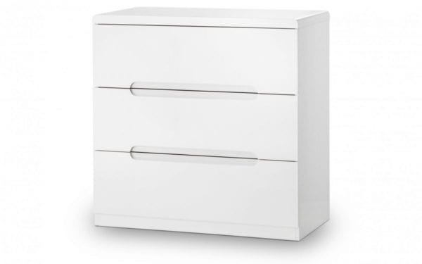 Manhattan 3 Drawer Chest White
