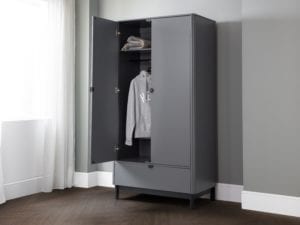Chloe 2 Door 1 Drawer Wardrobe