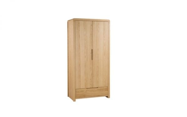 Curve 2 Door 1 Drawer Wardrobe