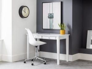 Erika Office Chair White/ Chrome