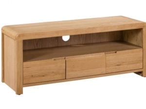Curve Oak TV Unit