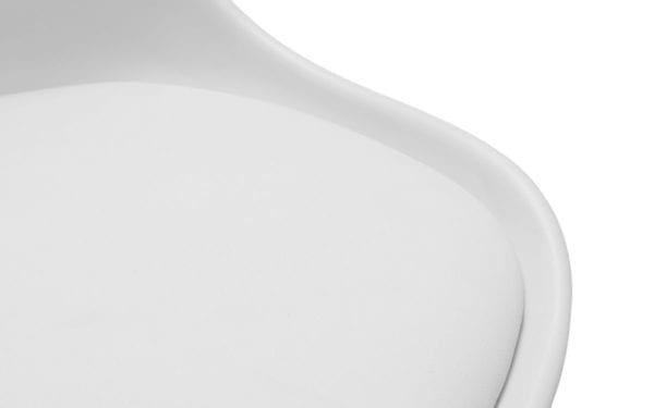 Erika Office Chair White/ Chrome - Image 2