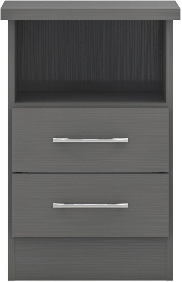 Nevada 2 Drawer Bedside 3D Effect