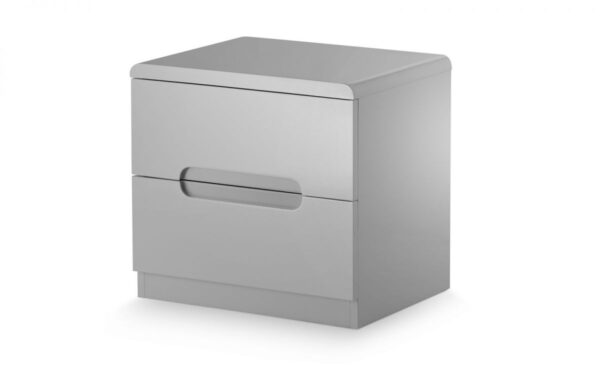 Manhattan 2 Drawer Bedside Grey