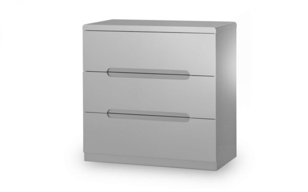 Manhattan 3 Drawer Chest Grey