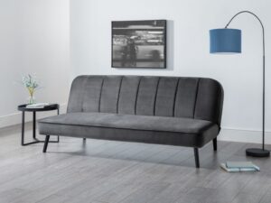 Miro Curved Back Sofabed Grey Velvet