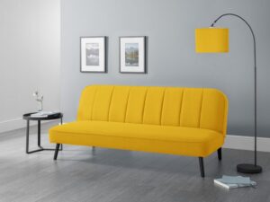 Miro Curved Back Sofabed Mustard