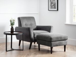 Monza Chair Dark Grey Velvet