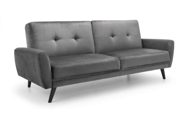 Monza Sofabed Dark Grey Velvet - Image 3