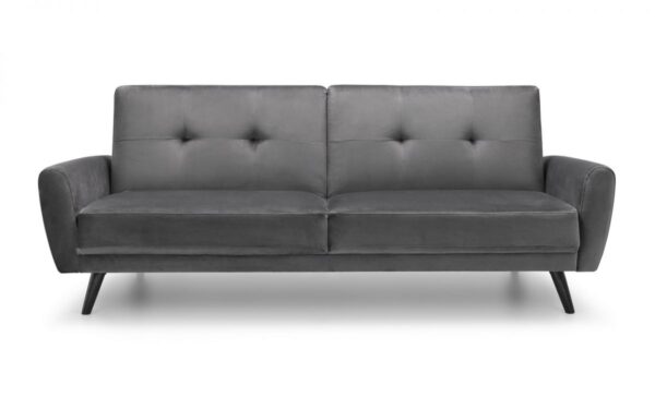 Monza Sofabed Dark Grey Velvet - Image 4