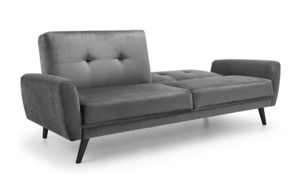 Monza Sofabed Dark Grey Velvet - Image 6