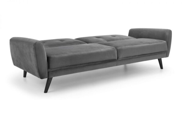 Monza Sofabed Dark Grey Velvet - Image 5
