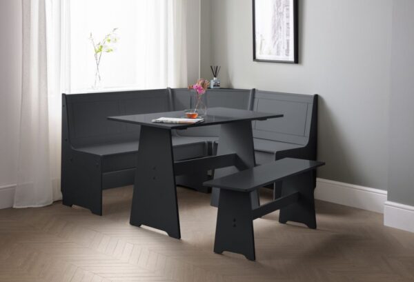Newport Corner Dining Set Anthracite
