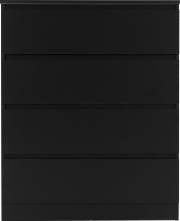 Malvern 4 Drawer Chest Black