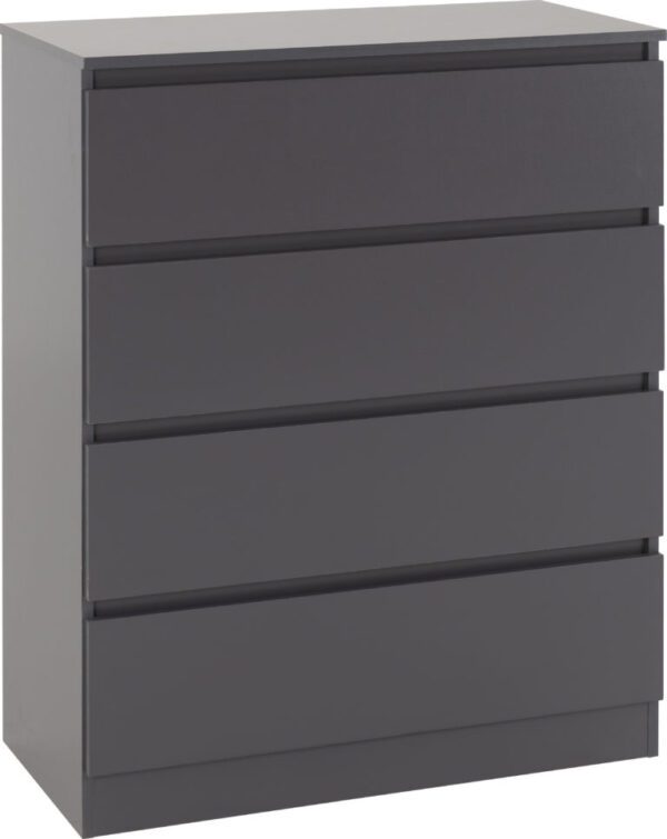 Malvern 4 Drawer Chest Grey - Image 2