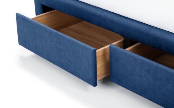 Fullerton 5ft (Kingsize) 4 Drawer Bed Blue - Image 4