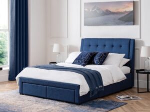 Fullerton 4'6ft (Double) 4 Drawer Bed Blue