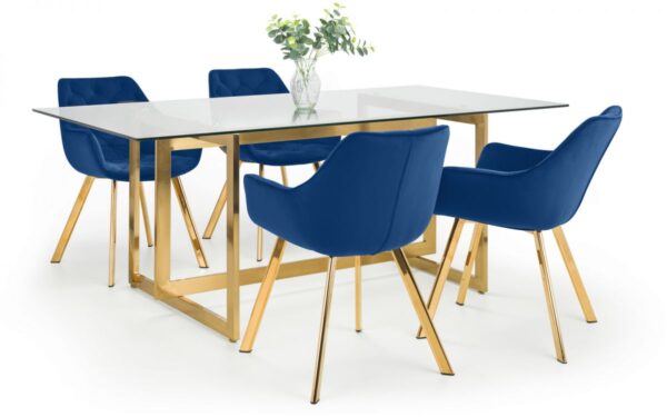 Lorenzo Dining Chair - Blue - Image 4