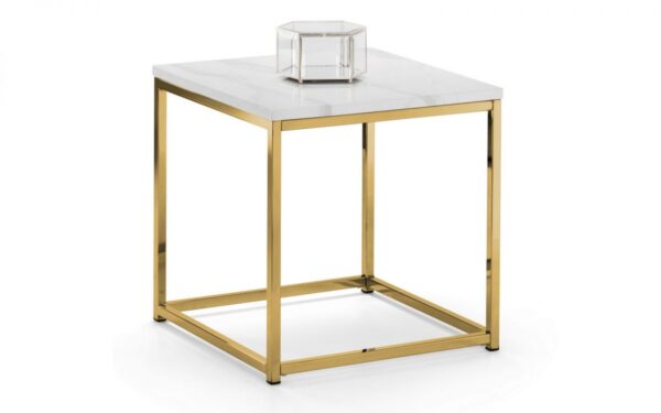 Scala Lamp Table - White/Gold - Image 2