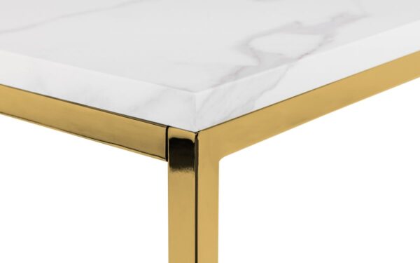 Scala Lamp Table - White/Gold - Image 4